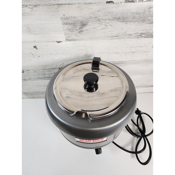 11 Qt Soup Kettle Warmer Commercial Grey Hammered Stainless Steel SB-6000-2G NEW - Picture 2 of 11